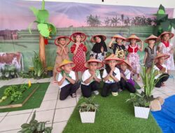 KB-TK Bosowa Bina Insani Gelar Puncak Tema Pedesaan, Tampilkan Diorama Pedesaan