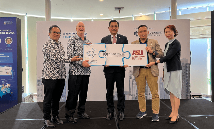 Sampoerna University Luncurkan Program Master Berstandar Global Bersama Thunderbird, ASU