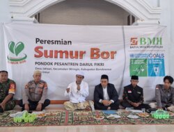 BMH Resmikan Sumur Bor ke-195 di Jawa Timur, Santri di Bondowoso tak Lagi Risau Air Keruh