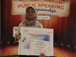 Luar Biasa, Indira Aliya Putri dari SMP Prestasi Global Raih Juara Public Speaking Championship