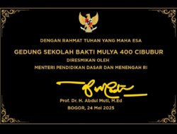 Menteri Pendidikan Dasar dan Menengah RI Resmikan Sekolah Bakti Mulya 400 Cibubur