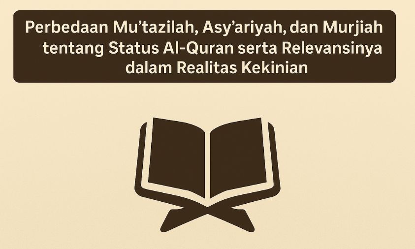 Perbedaan Mu'tazilah, Asy'ariyah, dan Murjiah tentang Status Al-Quran serta Relevansinya dalam Realitas Kekinian