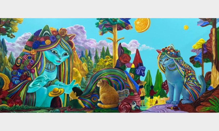 Seniman Syakieb Sungkar Hadirkan Instalasi Seni “The Cats World"