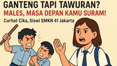 ganteng tapi tawuran, gak zaman, masa depan suram