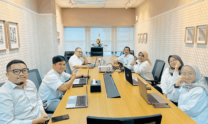 rapat persiapan student exchange cyber university