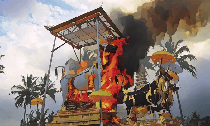 ritual ngaben masyarakat bali