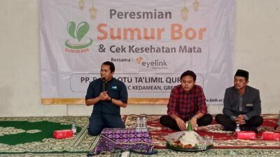 BMH Resmikan Sumur Bor Ke-211 di Jawa Timur,  Ringankan Beban Santri Pondok Pesantren Tahfidz Roudlotu Talimil Qur’an Gresik