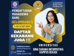 Wujudkan Mimpi Kuliahmu di UBSI Kampus Bekasi! Pendaftaran Gelombang 5 Resmi Dibuka