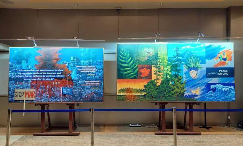 SBY Pamerkan Lukisan Bertajuk “Kontras” Untuk Misi Kemanusiaan 