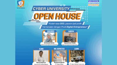 Cyber University Tanamkan Jiwa Kepemimpinan Lewat Open House Prodi Digital Entrepreneur