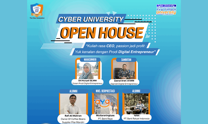 open house prodi digital entrepreneur cyber university