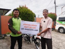 BMH Salurkan Wakaf Motor untuk Dai di Pedalaman Muko Muko
