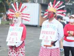 Ondel-Ondel Meriahkan BSI FUN RUN 5K, Neni dan Samsudin Jadi Pusat Perhatian