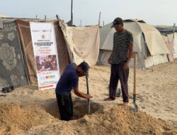 Wakaf Sumur dari Raysa Donatur BMH untuk Pengungsi Palestina Mulai Digali
