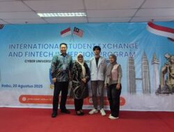Suasana Bangga Selimuti Pelepasan Mahasiswa Prodi Digital Entrepreneur Cyber University Menuju UTP, Malaysia