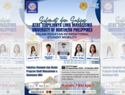 Lima Mahasiswa University of Northern Philippines Ikuti Program International Student Mobility di UBSI