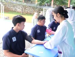 Cek Kesehatan Gratis SMP Prestasi Global, Dukung Hidup Sehat Siswa