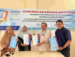 Cyber University Jalin Kerja Sama dengan KWT RCR Sejahtera, Perkuat Literasi Digital Petani Perempuan