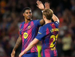 Barcelona Bantai Olympiacos 6-1, Fermin Lopez Hattrick & Rashford Cetak Brace