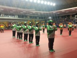 Kader PKK se-DKI Jakarta Adu Gaya di Lomba Senam Kreasi Ondel-Ondel di GOR Soemantri Brodjonegoro