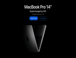 Apple Resmi Luncurkan MacBook Pro 14 Inci dengan Chip M5, Performa AI Ngebut 3,5 Kali Lebih Cepat!