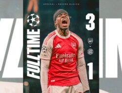 Arsenal Menghancurkan Bayern Munich 3-1: Gunners Tancap Gas di Liga Champions