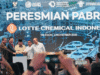 Prabowo Resmikan Pabrik Lotte Chemical di Cilegon Senilai Rp6,4 Triliun