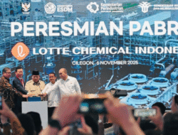 Prabowo Resmikan Pabrik Lotte Chemical di Cilegon Senilai Rp6,4 Triliun