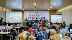 Kementerian Pariwisata lakukan RApat Koordinasi guna perkuat tata keloa sumber daya manusia melalui niergi antar unit kerja pada Kamis (6/11).