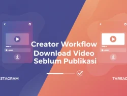 Workflow Kreator: Mengunduh Video dari Instagram dan Threads Sebelum Dipublikasikan