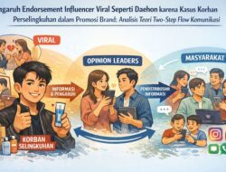 Pengaruh Endorsement Influencer Viral Seperi Daehon karena Kasus Korban Perselingkuhan dalam Promosi Brand: Analisis Teori Two-Step Flow Komunikasi