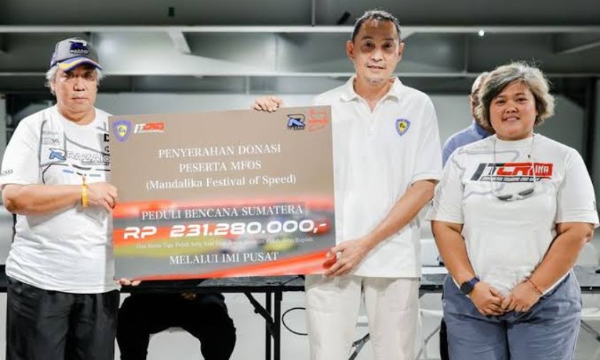 Pembalap Mandalika Galang Donasi Untuk Korban Bencana Alam di Sumatera