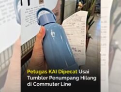 Gara-Gara Tumbler Rp300 Ribu, Petugas KAI Baru 3 Bulan Bertugas Dipecat