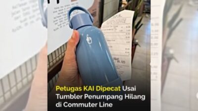 Petugas KAI Dipecat Tumbler
