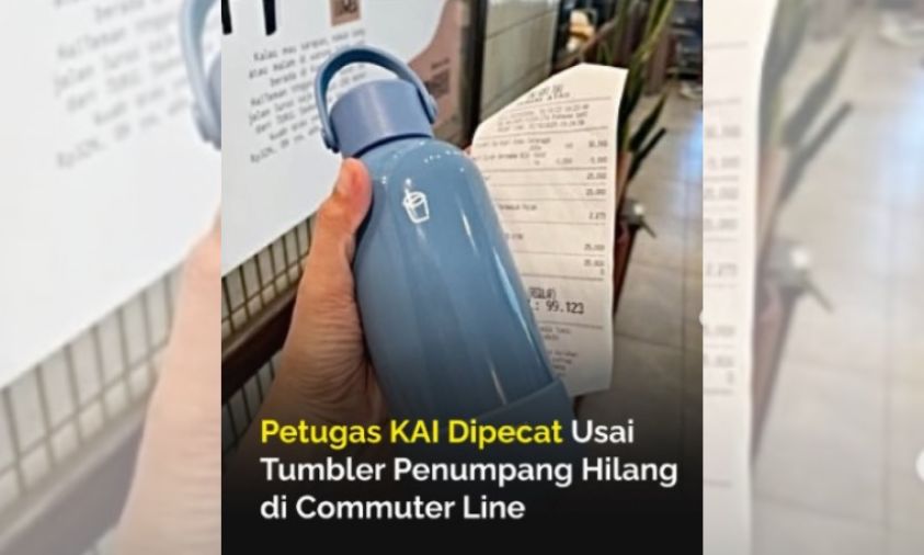 Petugas KAI Dipecat Tumbler