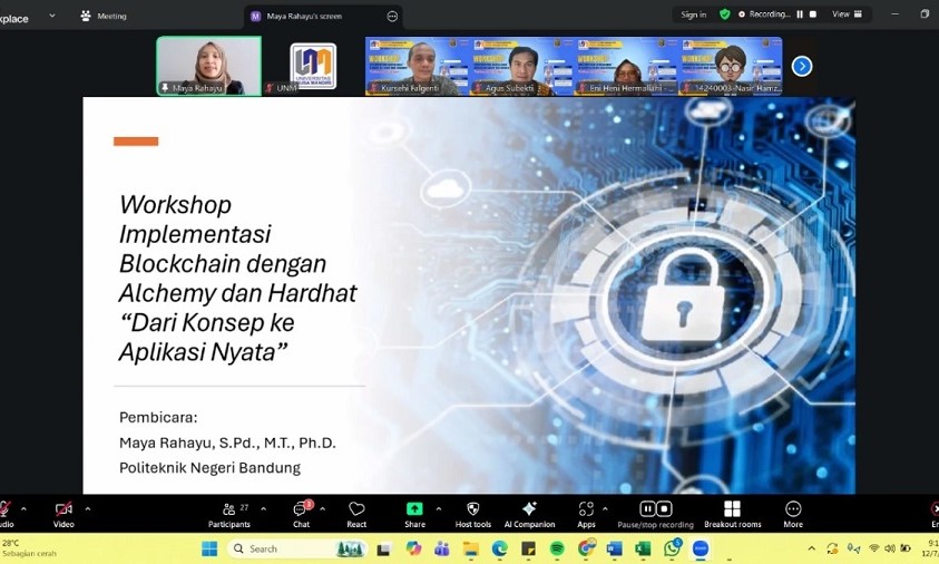UNM Gelar Workshop Blockchain Tingkat Lanjut