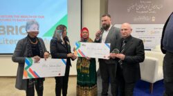 Penulis Salwa Bakr dan Denny JA Terima Penghargaan Sastra BRICS Pertama, Hadiah Rp 200 Juta