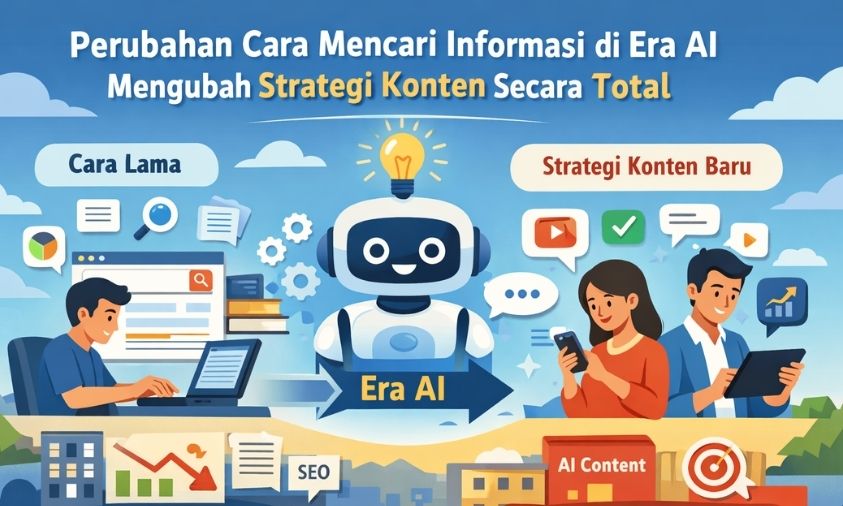 Perubahan Cara Mencari Informasi di Era AI Mengubah Strategi Konten Secara Total