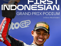 Pembalap Indonesia Veda Ega Finis Ketiga di Moto3 Brasil 2026