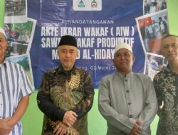 Yayasan Nurul Hidayah Sukatani Tapos Teken Akte Ikrar Wakaf (AIW)