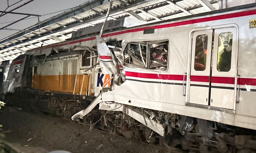 Laka Kereta di Bekasi Timur