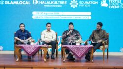 Mahasiswa Institut SEBI dari Goresan Pers Mahasiswa SEBI  Hadiri Press Conference pada Acara Launching Pekan Halal Indonesia 2026 dan EduNation Festival