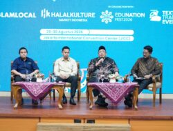 Mahasiswa Institut SEBI dari Goresan Pers Mahasiswa SEBI  Hadiri Press Conference pada Acara Launching Pekan Halal Indonesia 2026 dan EduNation Festival