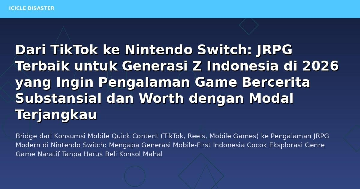 dari tiktok ke nintendo switch