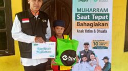 Muharram Penuh Berkah, BMH Hadirkan Senyum Bahagia Anak Yatim Lewat Bingkisan Kasih