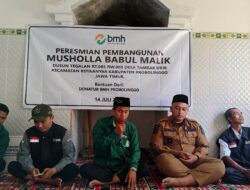 Menembus Pegunungan, BMH Resmikan Musholla Babul Malik di Pelosok Probolinggo