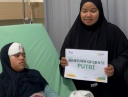 BMH Bantu Biaya Operasi Kepala Santri Yatim  Akibat Terserempet Truk