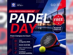 UBSI Gathering dan Padel Day Ajak Alumni Pontianak Kembali Terhubung di Lapangan