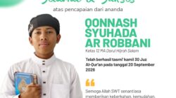 Qonnash Syuhada, Santri Binaan BMH Tuntaskan Tasmi’ Kamil 30 Juz