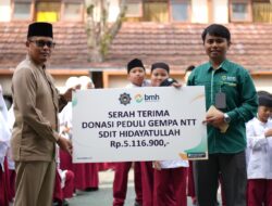 SDIT Hidayatullah Salurkan Donasi Siswa untuk Korban Gempa NTT dan Palestina Melalui BMH Yogyakarta